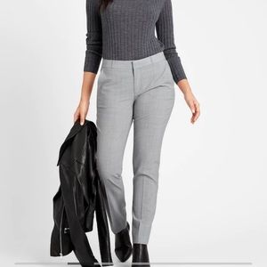 Banana Republic Curvy Fit Gray Straight Leg Pants